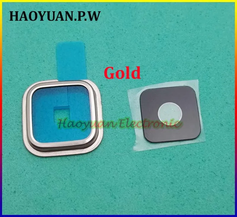 HAOYUAN.P.W Original New Back Camera Glass Lens+Frame Housing Cover Case+Adhesive for Samsung Galaxy S5 SV I9600 G900 | Мобильные