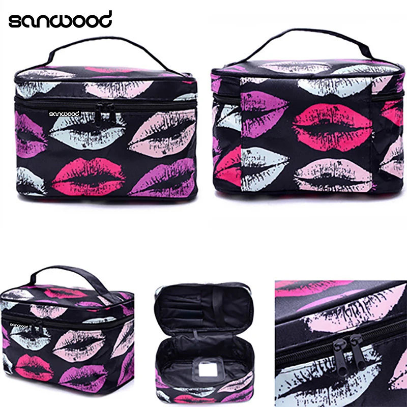 Женская многофункциональная дорожная косметичка для макияжа сумка органайзер