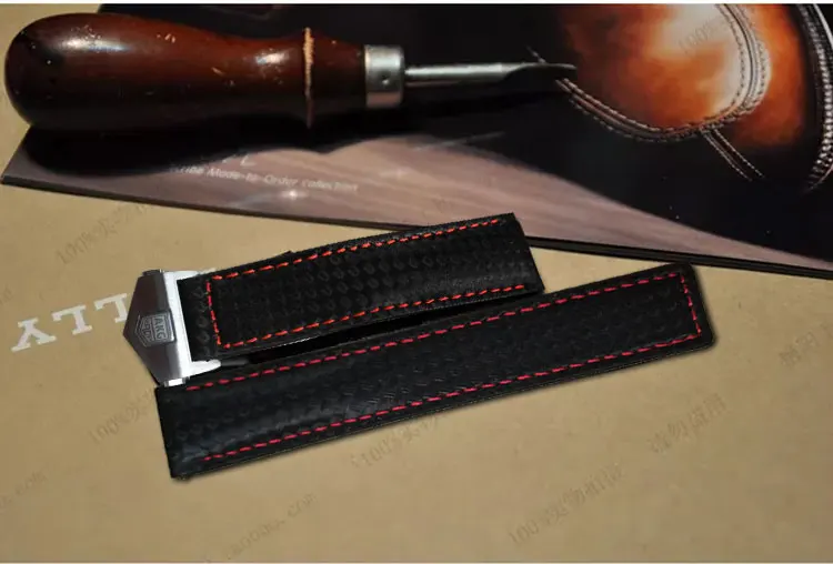 AKGLEADER новейший ремешок для samsung Galaxy Watch S4 42 мм 44 мм из настоящего углеродного волокна Кожаный ремешок Ремешки для наручных часов для samsung gear S3
