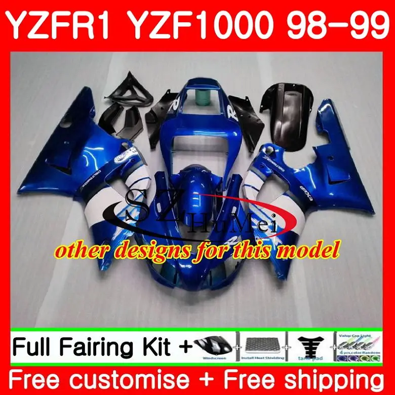 Корпус для кузова YAMAHA YZF-1000 YZF 1000 R 1 YZF-R1 98 99 TOP Blue flames 71SH18 YZF1000 YZFR1 R1 1998 1999 | Автомобили