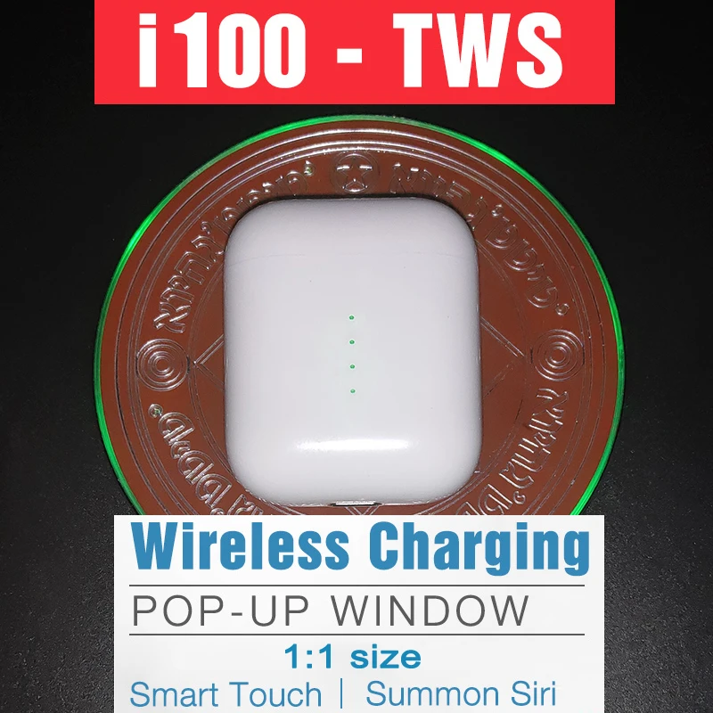 Оригинальные наушники i100 TWS с сенсорным управлением, беспроводные наушники Bluetooth 5,0, спортивные наушники с шумоподавлением, игровая гарнитура, бинауральные звонки