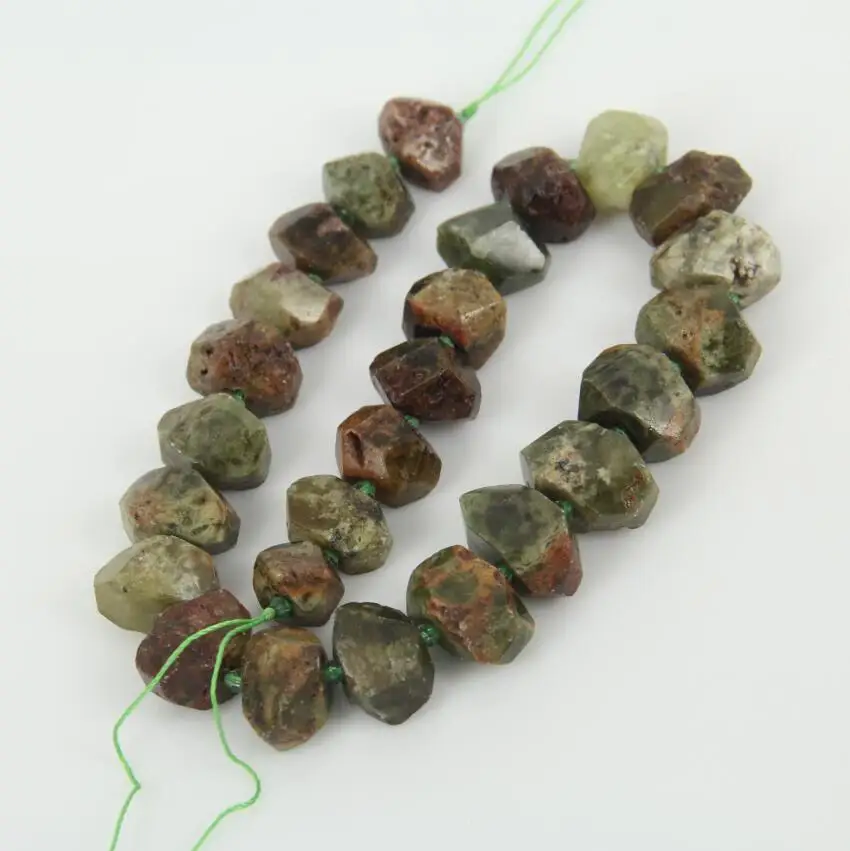 Ожерелье из граненых бусин ювелирных изделий|loose beads|stone cutgreen garnet |