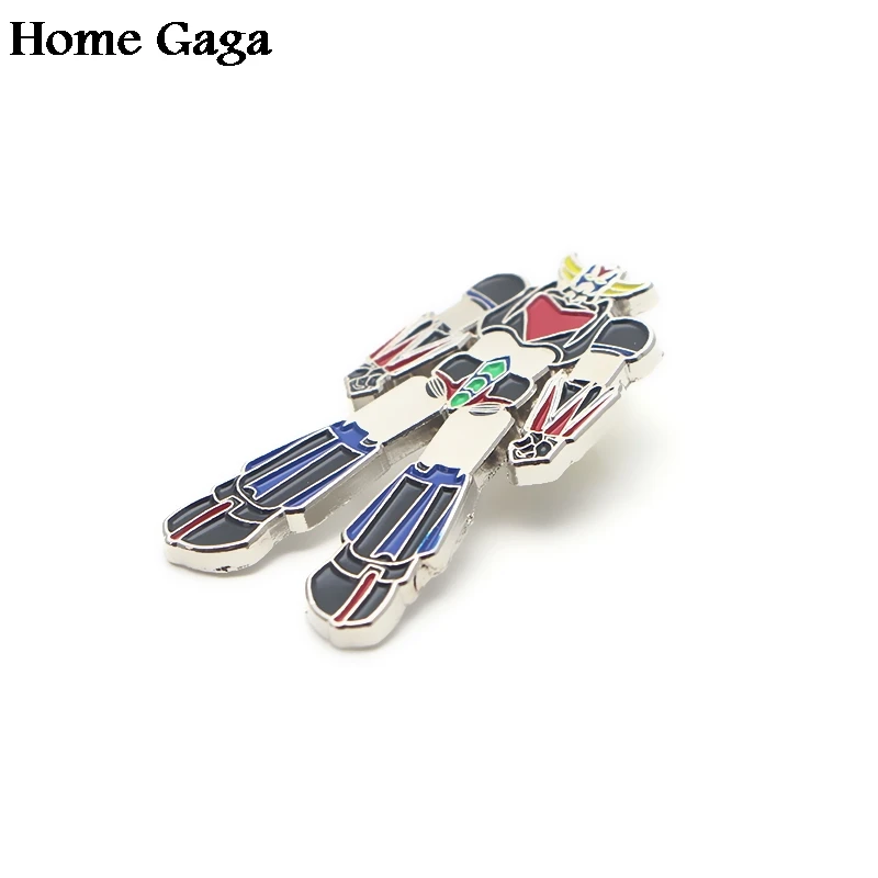 Homegaga UFO Robot Grendizer металлическая цинковая эмалированная заколка медаль para рюкзак