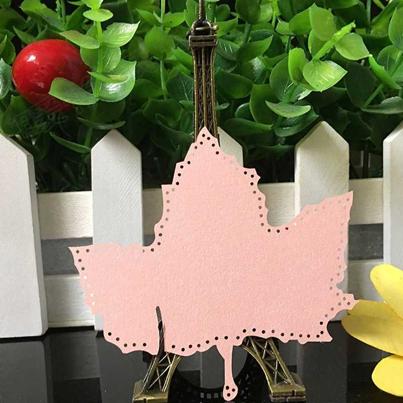 50pcs Laser Cut Art Maple Leaf Escort Cup Wine Glass Table Name Place Card Wedding Birthday Gift Event Party Favor Supplies | Дом и сад