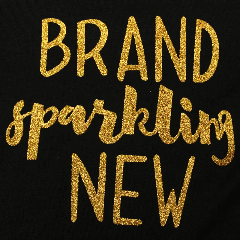 Милый Летний комплект одежды для маленьких девочек хлопковая черная футболка +