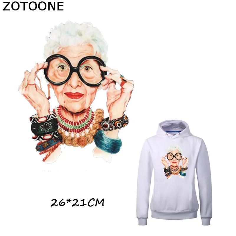 Модная нашивка ZOTOONE из ПВХ с надписью бабушка для одежды термопечать футболка