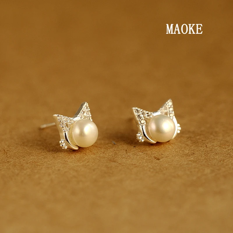 Акция катетер с цирконом и жемчугом модная темпераментная простая Бижутерия 925 SV