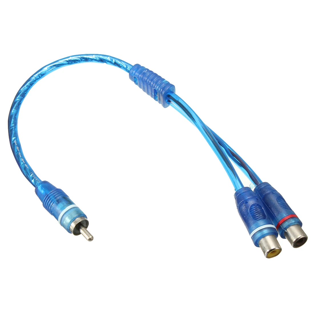 SCLS 2x RCA Phono Y Splitter Lead Adapter Cable 1 Male To 2 Female Car Connector 30cm |