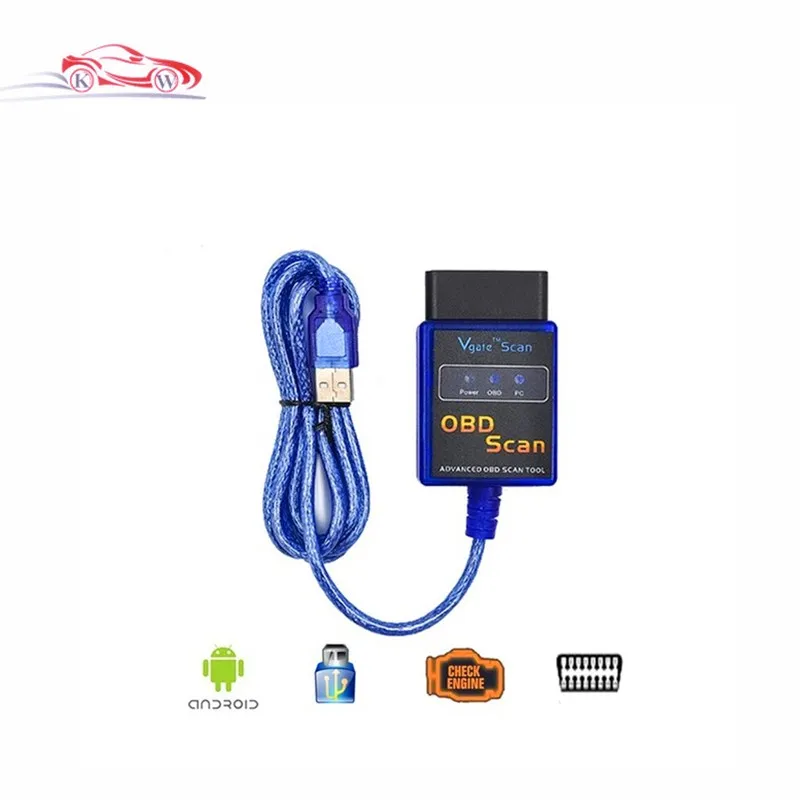 Диагностический USB сканер Vgate ELM327 с поддержкой OBD2|usb obd|diagnostic scannerusb obd2 |