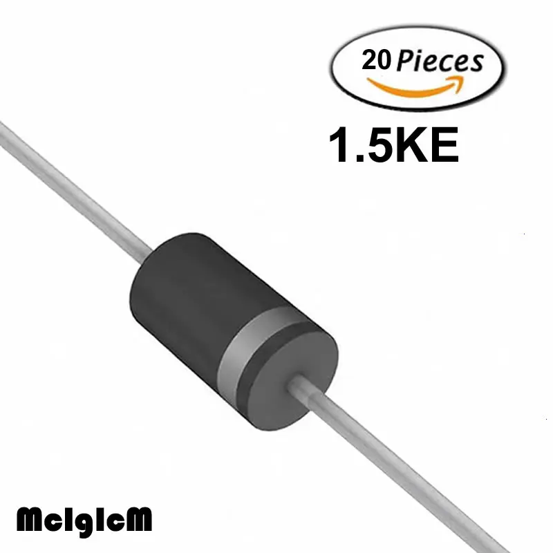 MCIGICM 20 штук 1500 W DO 201AD телевизионный диод 1.5KE7.5CA 1.5KE9.1CA 1.5KE10CA 1.5KE11CA 1.5KE12CA 1.5KE15CA 1.5KE20CA