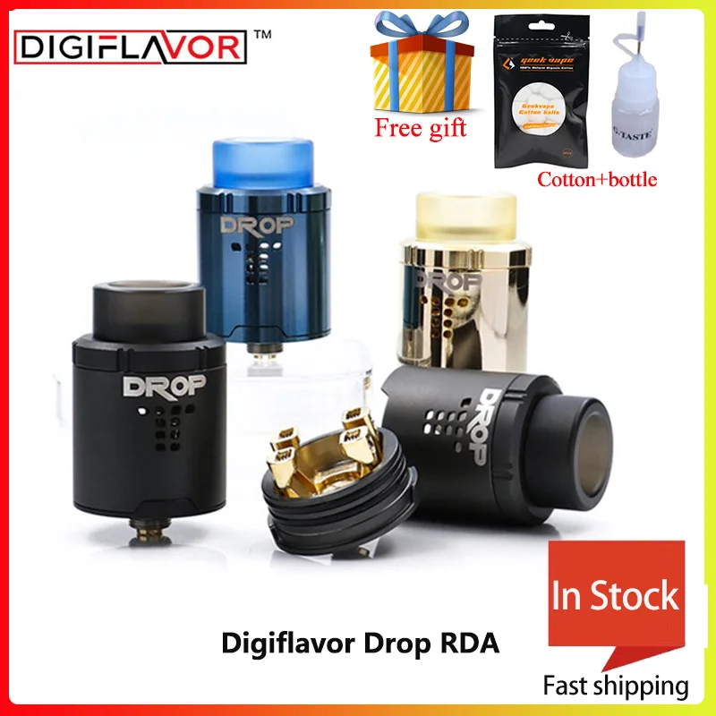Большая распродажа электронная сигарета Digiflavor Drop RDA с BF squonk 510 pin бак для