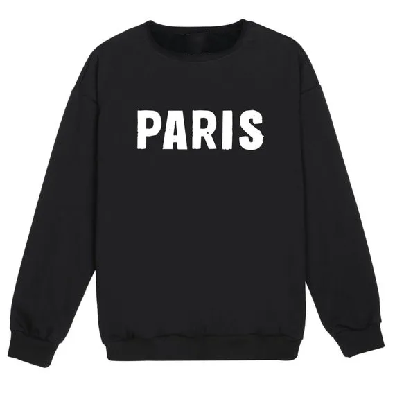 Sugarbaby Paris джемпер унисекс Women Fun Tumblr в стиле хипстер и Свэг модный гранж слоган