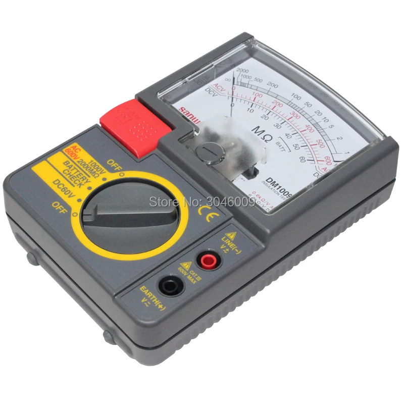 Sanwa DM1009S Insulation Testers/Pointer Megger Single test voltage range Test DC1000V | Инструменты