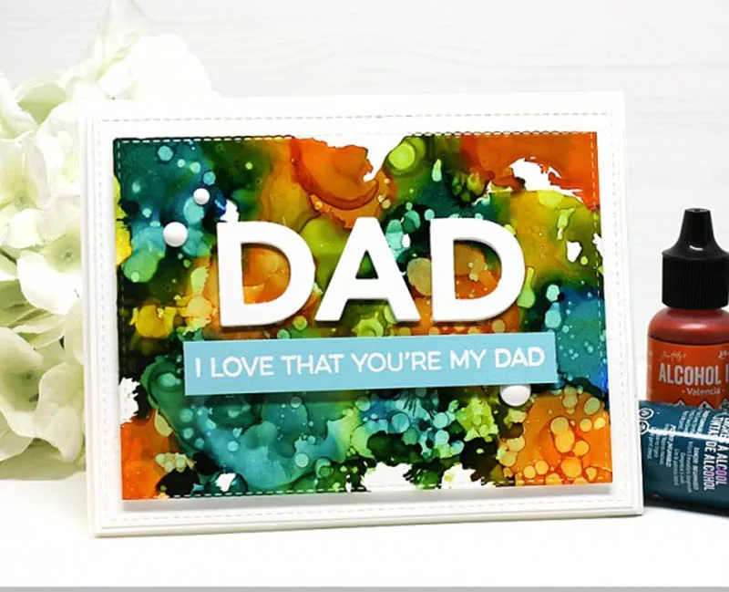 DAD Transparent clear stamps and coordinate metal cutting die for DIY Scrapbooking/Card Making/Decoration Supplies | Канцтовары для