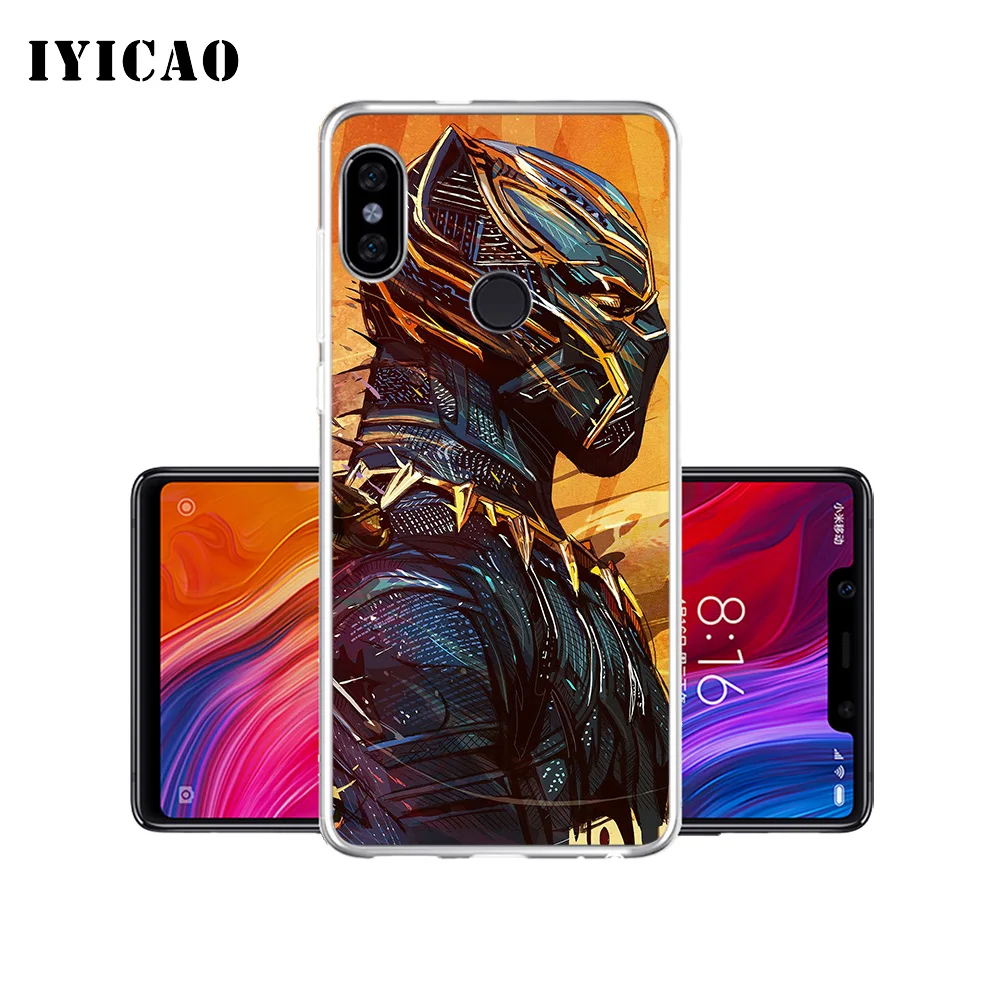 IYICAO Черная пантера Marvel movie Мягкий силиконовый чехол для телефона Xiaomi Redmi 4A 5A 6A Note 7 6