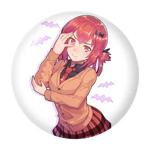 6/12 шт./набор 58 мм значок аниме Габриэль Падение Повседневная жизнь Тенма белая