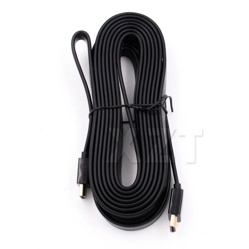 1 шт. HDMI плоский кабель 3D/1080P/2K x 4K золотой 5 м/3 м/5 м/10 м для Ultra HD PS3/PS4 ноутбук с HDTV|hdmi