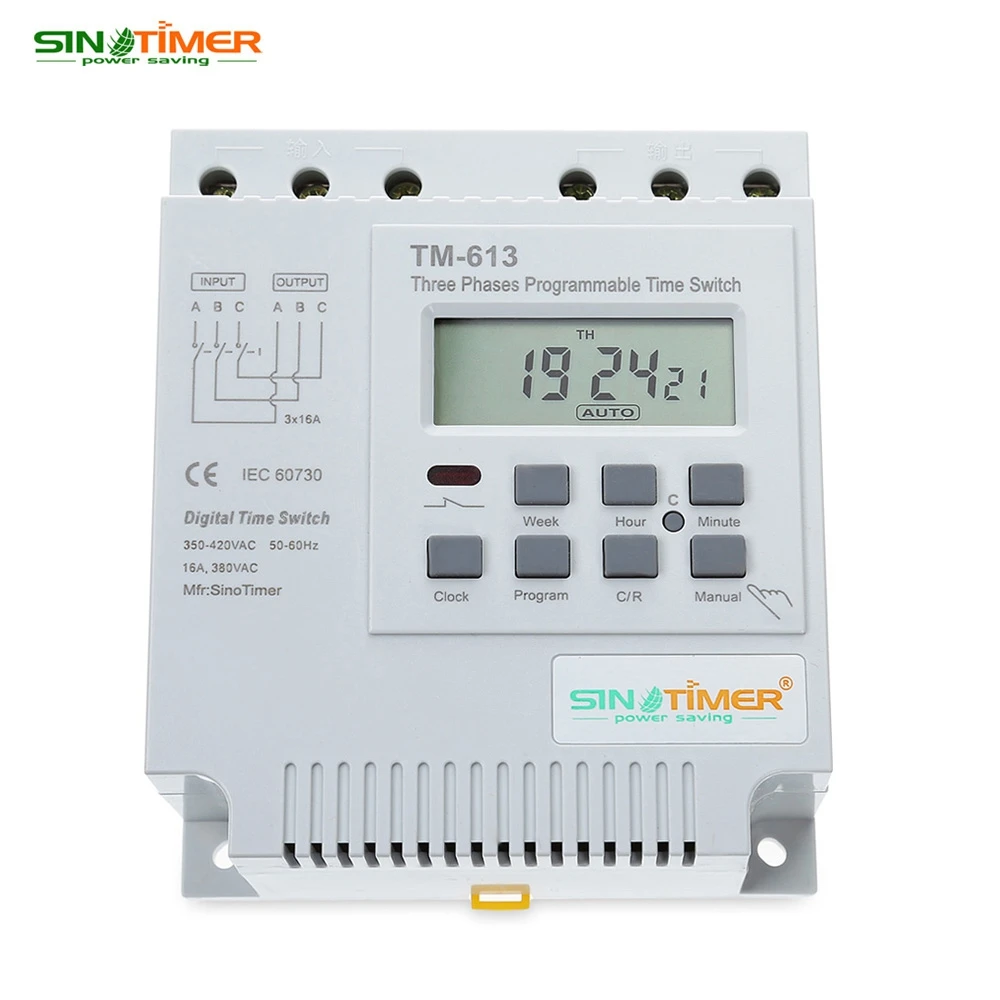 SINOTIMER AC 380 V lcd цифровой многоцелевой трехфазный программируемый переключатель