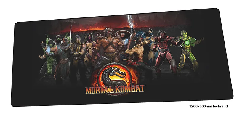 Мортал комбат коврик для мыши с изображением 1200x500mm Рождественские подарки игровой коврик для мыши геймер коврик лучшая игра компьютерный стол... коврики для игровой клавиатуры