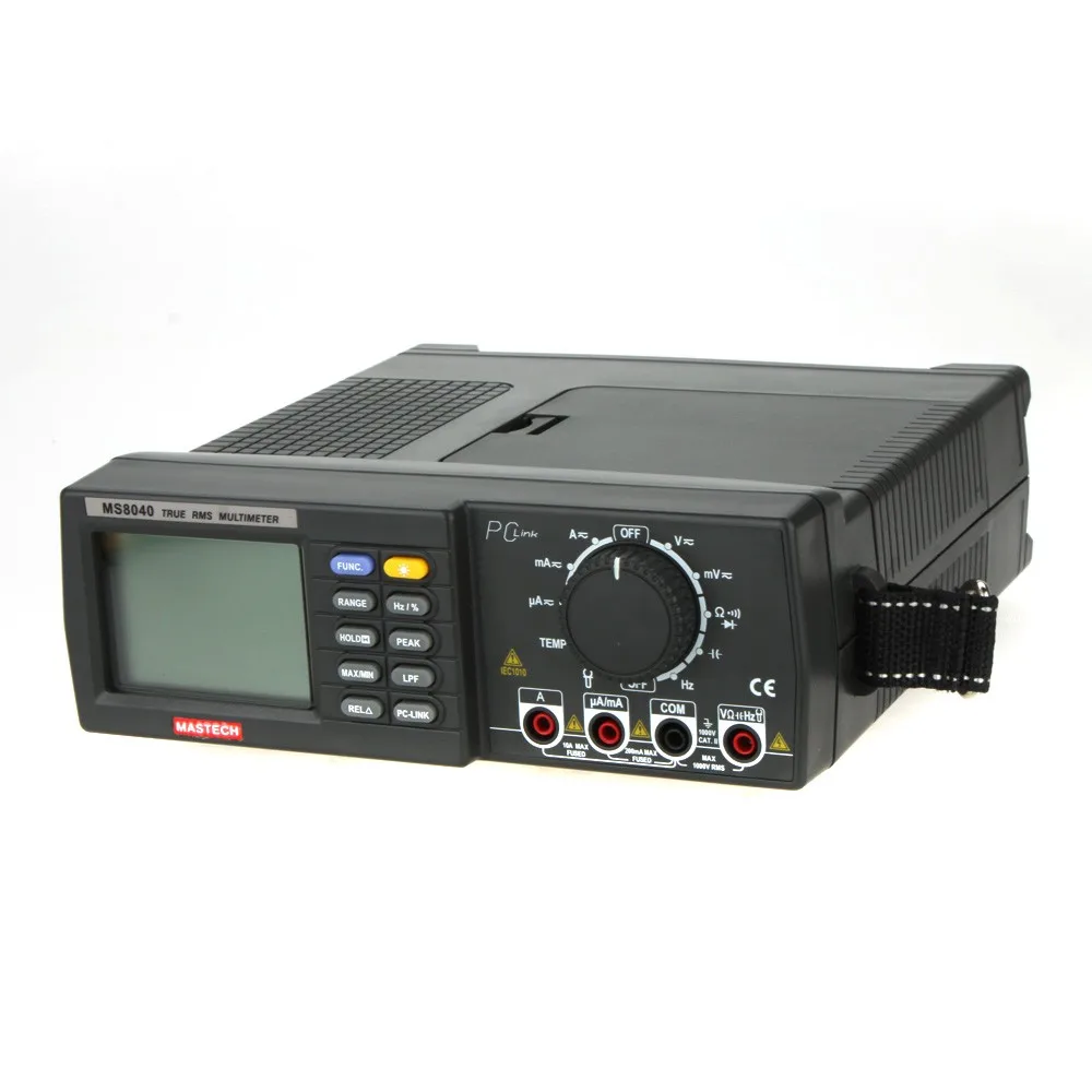 MASTECH MS8040 True RMS DMM Bench Top Multimeters 22000 Counts Auto Ranging w/cap. Freq. Температурный тест|bench top