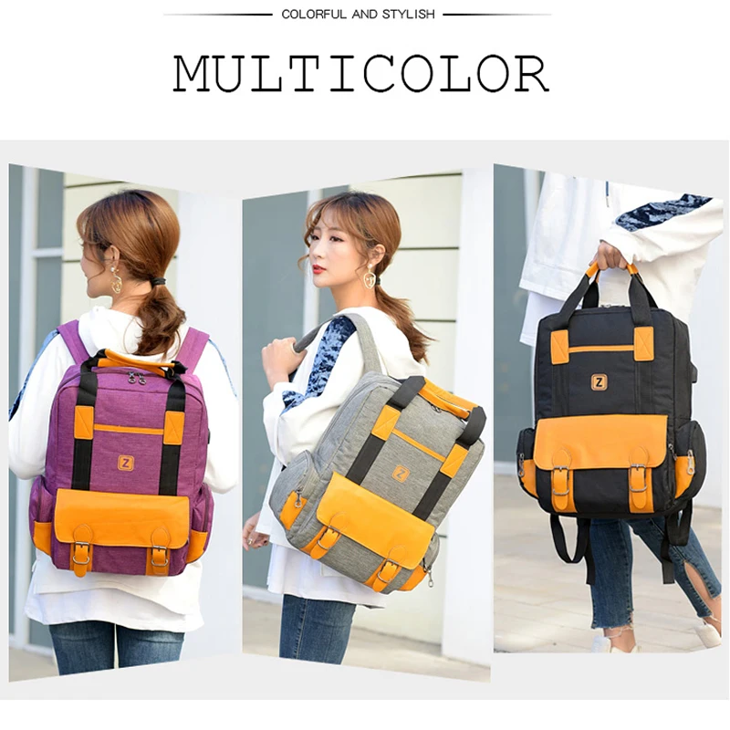 Модные женские рюкзак для ноутбука Колледж студент bagpack школьные сумки девочек