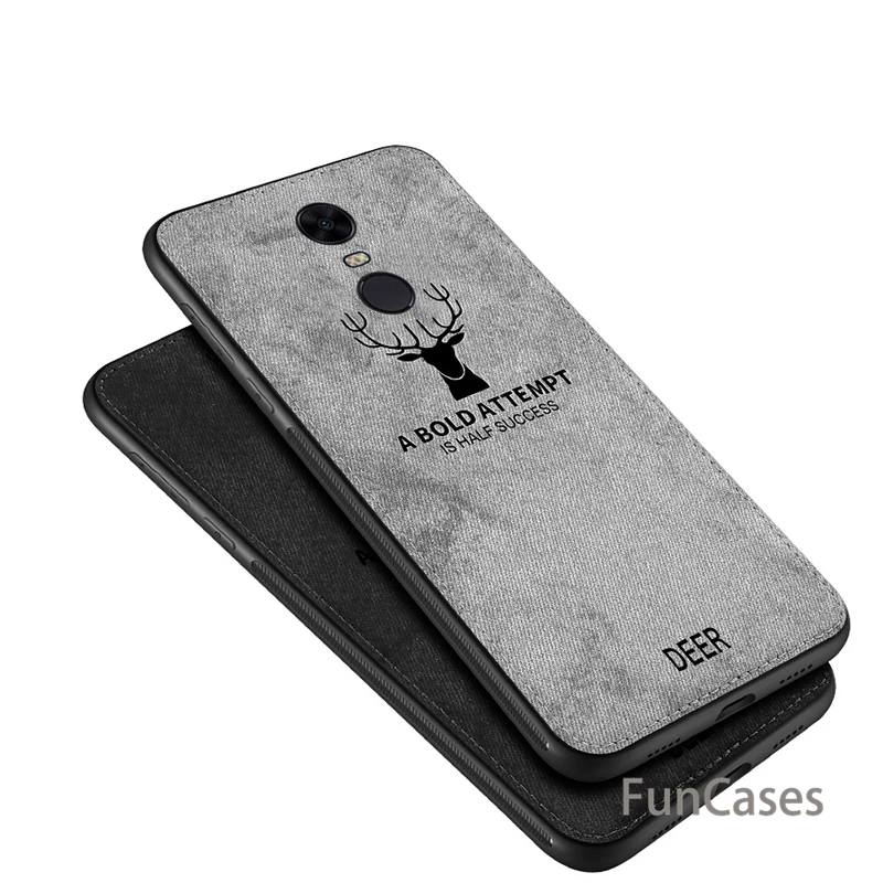 Xiaomi Redmi 5Plus Case Cartoon deer Vintage Fabric cloth Fitted Soft TPU edge full protection for Note 5 cover | Мобильные телефоны