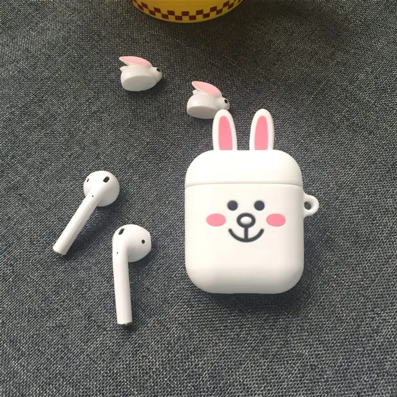 5 Мультфильм Микки Минни чехол для Apple Bluetooth наушники Airpods чехол наушники милый силиконовый чехол коробка Air Pods 2 аксессуары - Цвет: 5