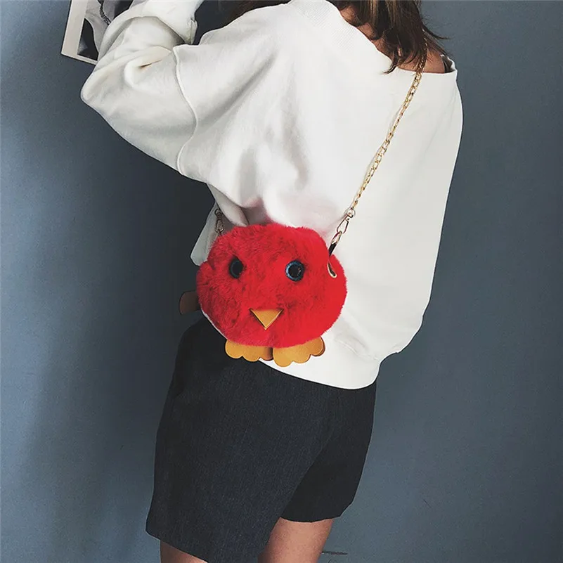 Children Plush backpack Fashion Chicken Cartoon Messenger sac a dos enfant kawaii girls student plush Gift E1 | Игрушки и хобби