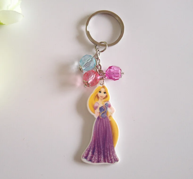 Черный Disney Мультфильм Замороженные Эльза дети брелок для девочек подарок на день рождения кукла подвеска на рюкзак интимные Аксессуары Малыш принцесса - Цвет: Черный