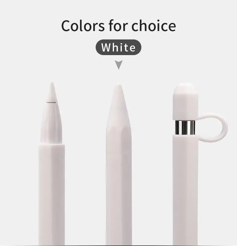 Jisoncase пенал для Apple Pencil модный силиконовый чехол Мягкий защитный чехол для Apple Pencil чехол против потери