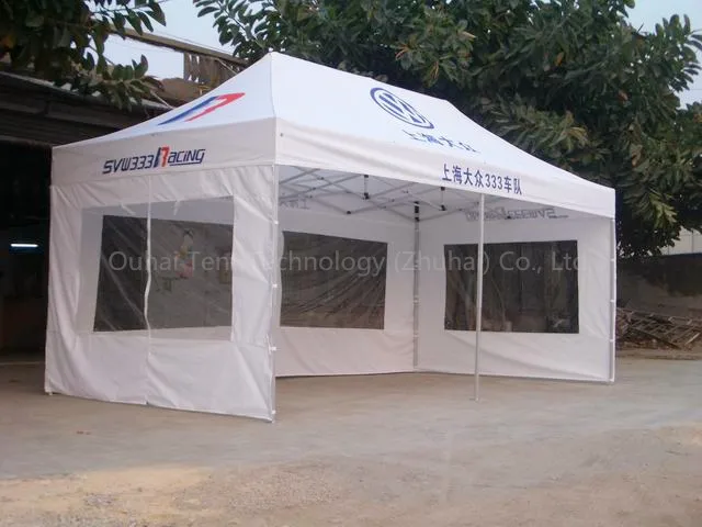 

Discounted Strong 3x6m Auminum Frame Folding Marquee with Big Clear Windows in 38x38x1.8mm Leg Profile for Sorts Outdoor Events