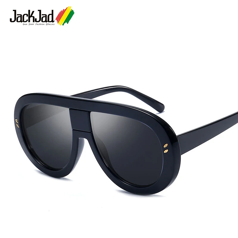 Солнечные очки JackJad в винтажном стиле женские аксессуар от солнца оверсайз с