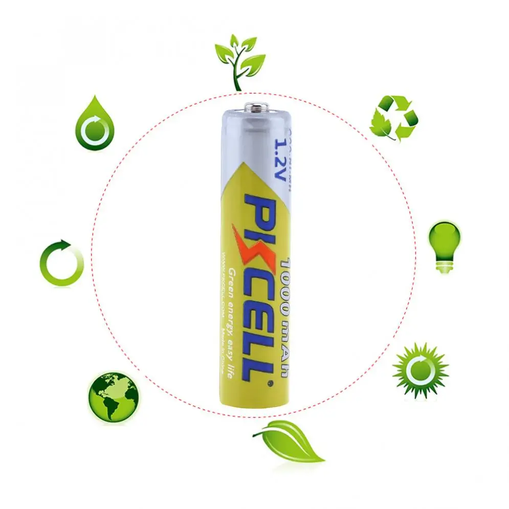 4 шт./лот PKCELL 1,2 V AAA 1000mAh Ni-MH аккумуляторы с предохранительным клапаном для камеры/игрушки/дистанционного управления
