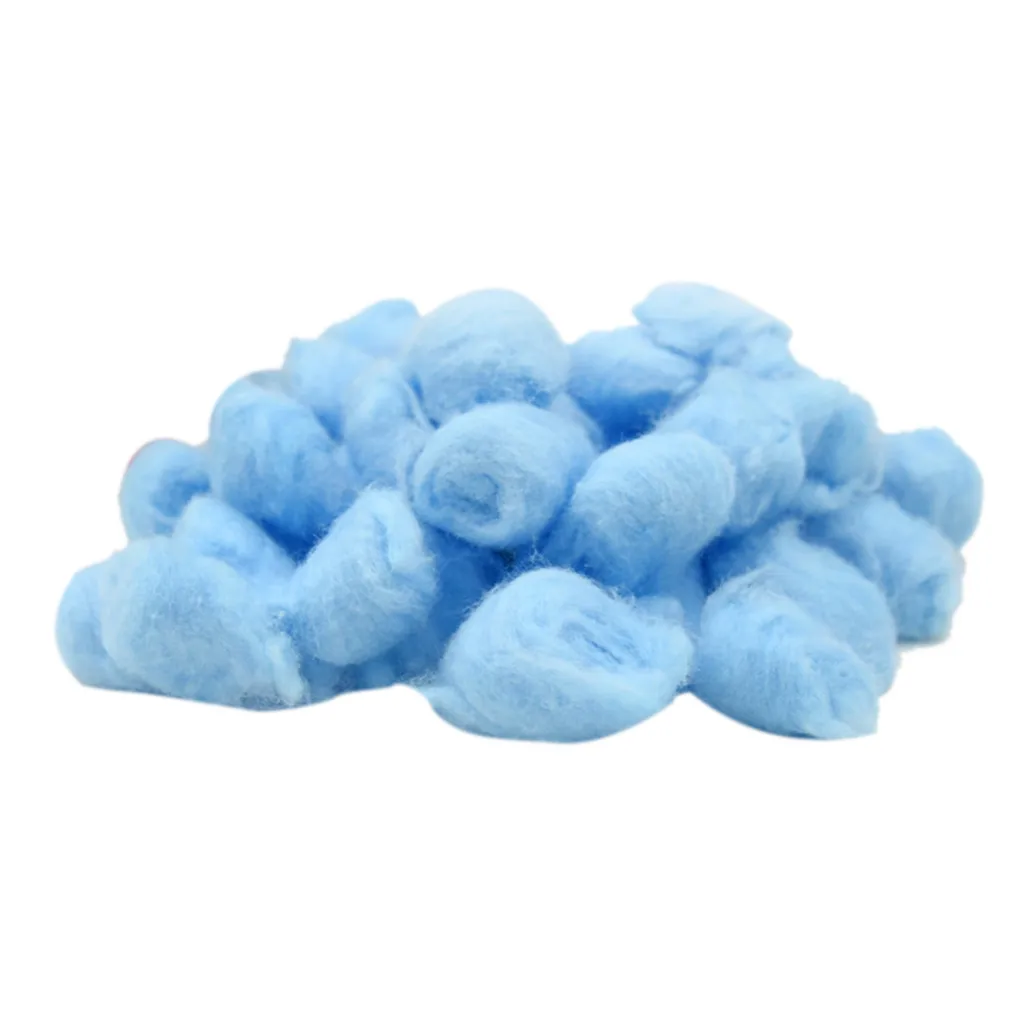 Blue Домашнее животное хомяк хлопок мяч зима теплый Золотой медведь бумага хлопок 100 шт Новое поступление Прямая поставка - Цвет: Blue