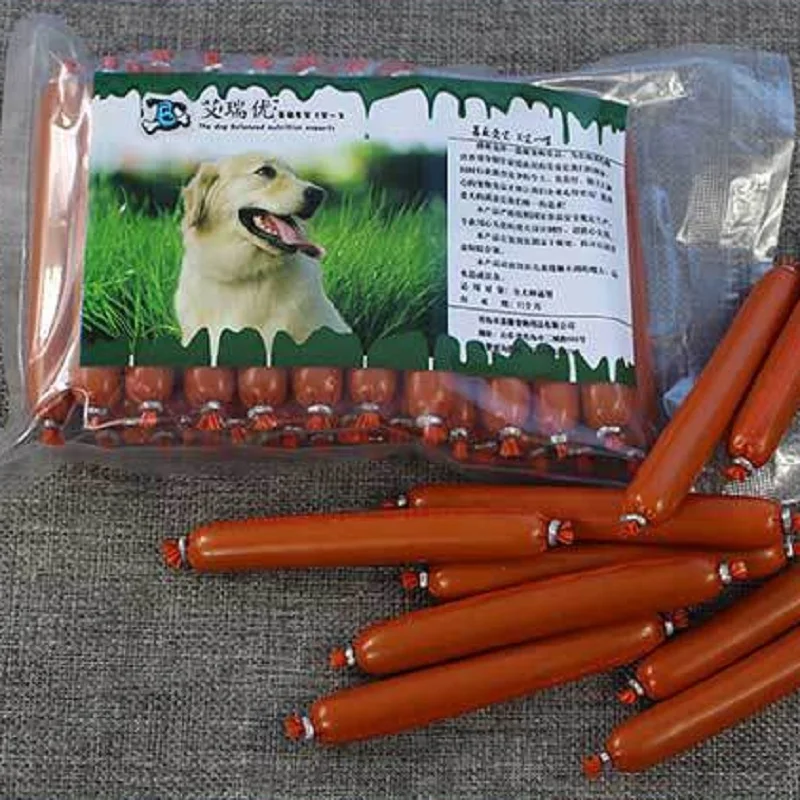 Dog Snacks Low salt low fat Chicken/Beef/Duck ham sausage hot dog Training Reward snacks Nutritious delicious food | Дом и сад