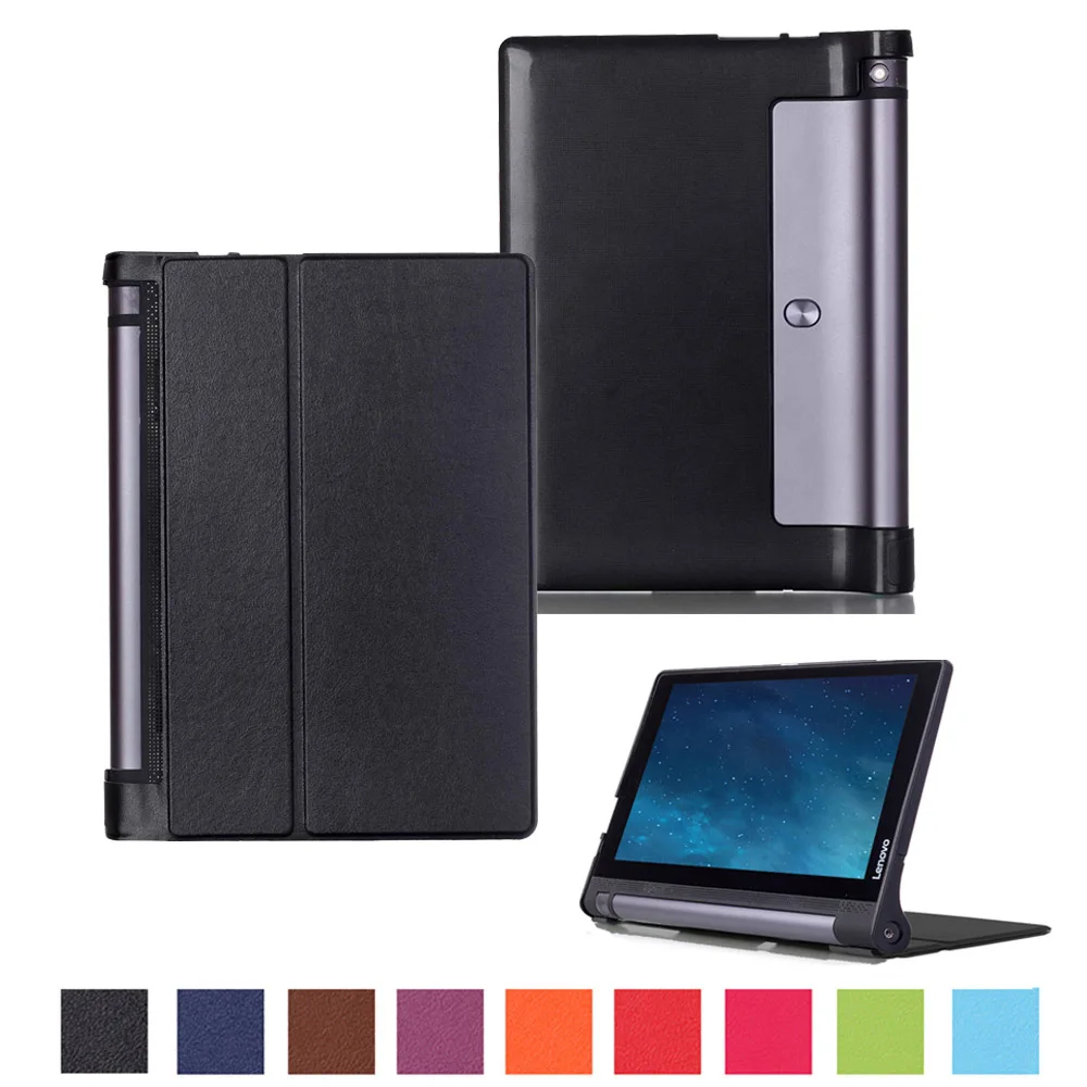 Black Для lenovo YOGA Tab3 10 X50L умный чехол из искусственной кожи чехол для lenovo Yoga Tab 3 10X50 X50F X50M 10,1 дюймов чехол для планшета+ стилус - Цвет: Black
