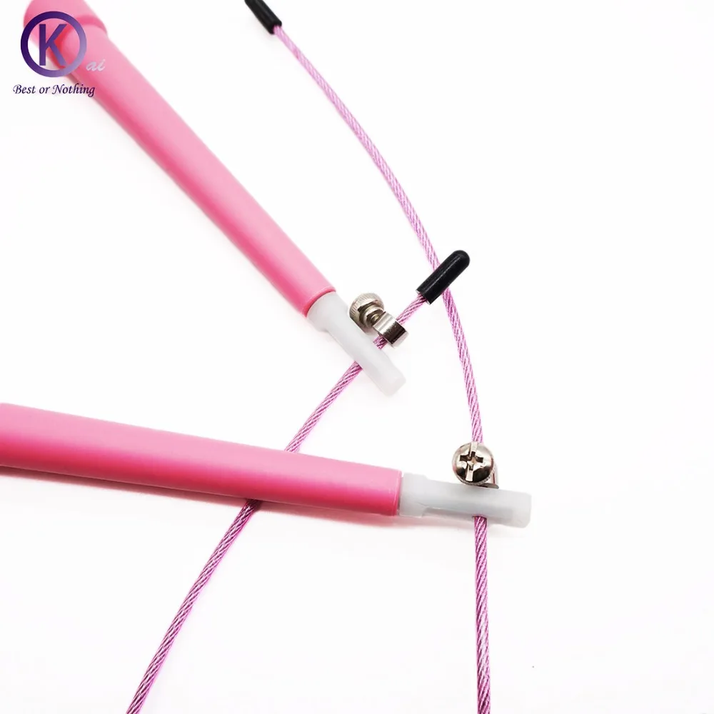 Профессиональные скакалки для гонок регулируемая стальная проволочная Скакалка