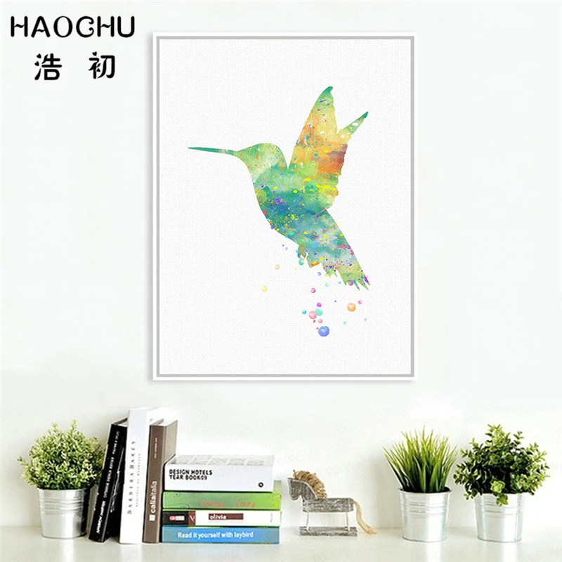 Скандинавская Минималистичная Настенная роспись HAOCHU красивые Летающие птицы