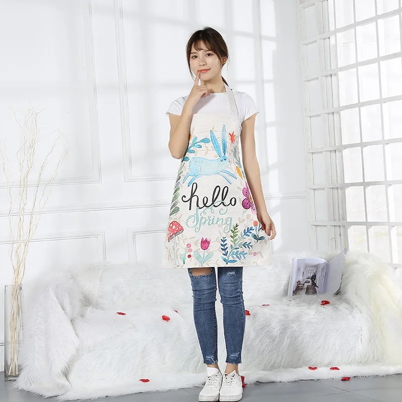 Творческий Водонепроницаемый мультфильм шаблон Пособия по кулинарии фартук