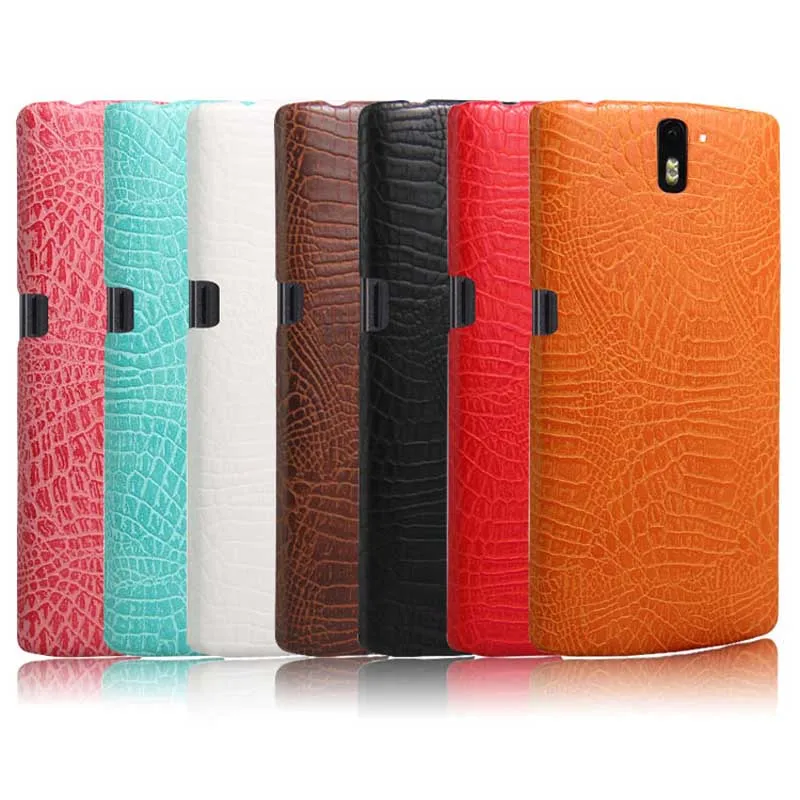 Чехол из ПВХ для Oneplus 1 чехол один Plus1 класса люкс кожи аллигатора с узором