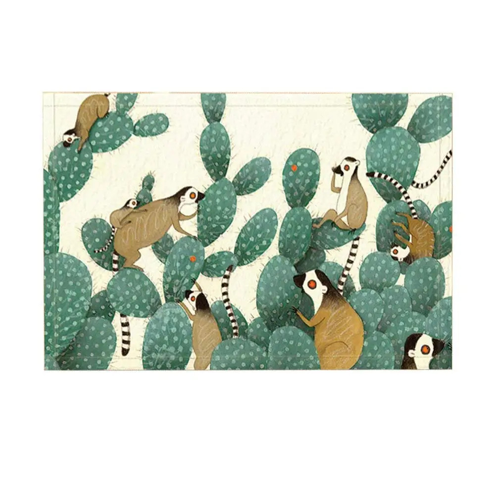 Коврики для ванной Chirld креативный кактус и забавная обезьяна лемура