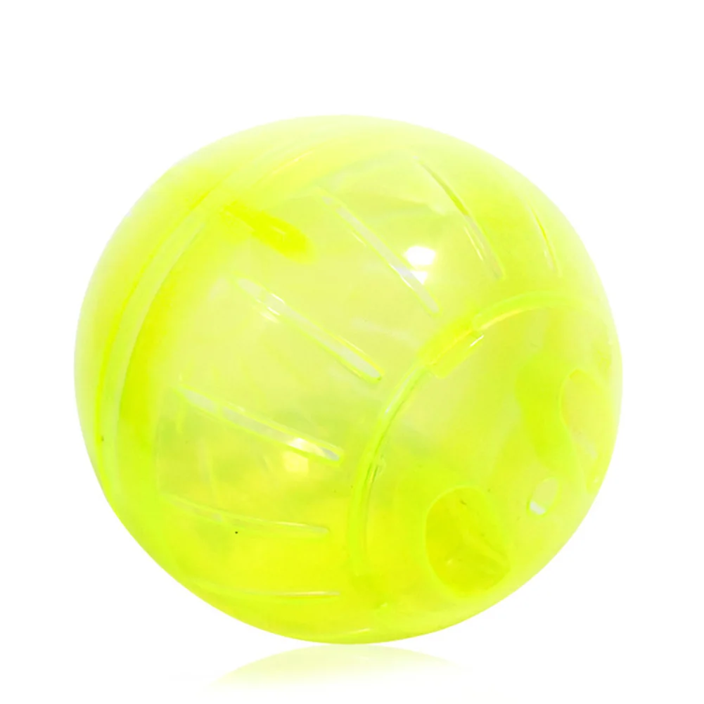 Yellow Мячик для хомяка, питомец, грызун, мыши крысы, игрушка для бега, пластмассовый мяч для маленьких домашних животных, TB, распродажа - Цвет: Yellow