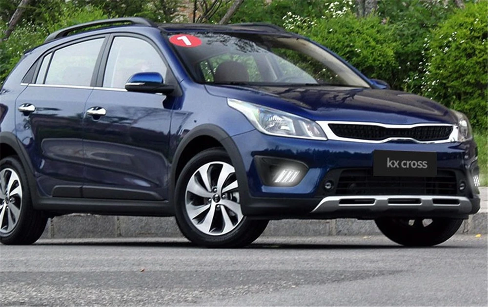 Автомобильный мигающий светодиодный фонарь для России, 1 пара, KIA RIO X-Line, автомобильные ходовые огни DRL