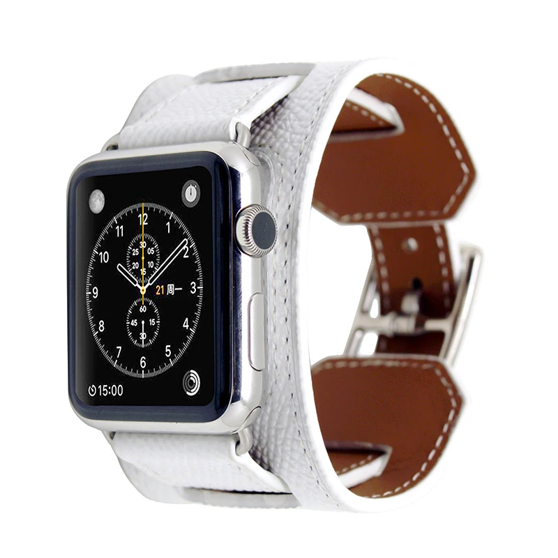 Роскошный классический браслет для Apple Watch 42 мм 38 мм ремешок из натуральной кожи ремешок для iwatch 40 мм 44 мм группа серии 4 3 2 1