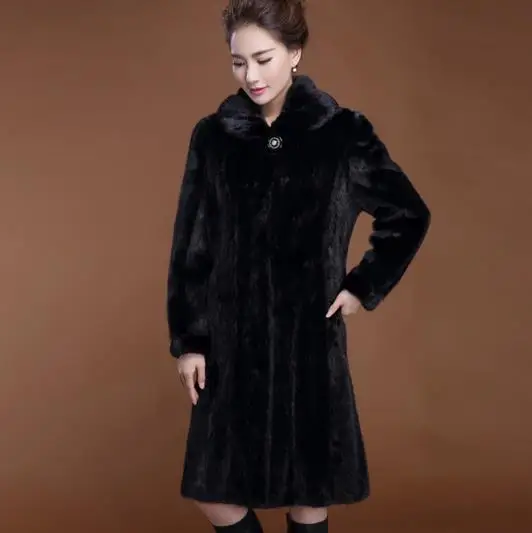 Новинка 2018 зимнее женское пальто из искусственного меха Меховая куртка Femme плюс