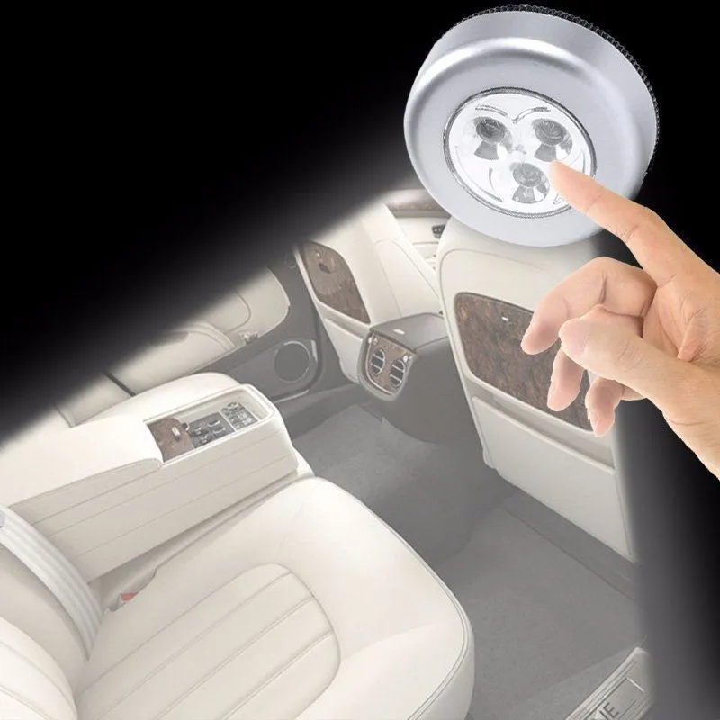 Домашние 3 светодиоды на батарейках с питанием от крана Push Stick Touch Night аварийная автомобильная лампа и качественный May22#2