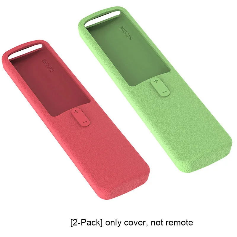 [2 шт. в упаковке] чехлы с пультом дистанционного управления для Xiaomi Mi Box S SIKAI силиконовые Противоударные Защитные Чехлы моющиеся для кожи с петлей - Цвет: 2-pack red green