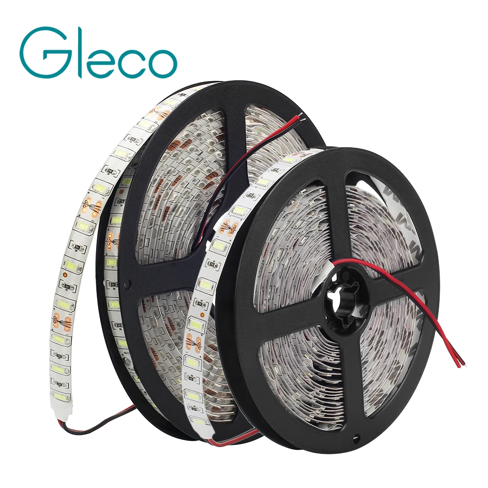 DC12V Светодиодная лента 5730 SMD 60 Светодиодный s/m 5 м IP20/IP65 Водонепроницаемый светодиодный гибкий светильник ярче, чем 5050 5630