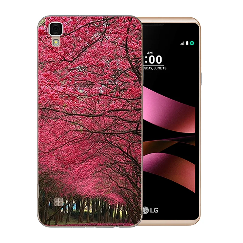 5 0 дюйма для LG X Style чехол телефона с цветущим узором K200D задняя крышка из ТПУ