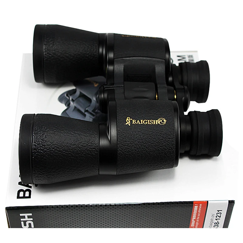 BAIGISH 20X50 Binoculars Telescope High Definition Portable Glimmering Night Vision Hunting Embroider Monoculars Field-glasses